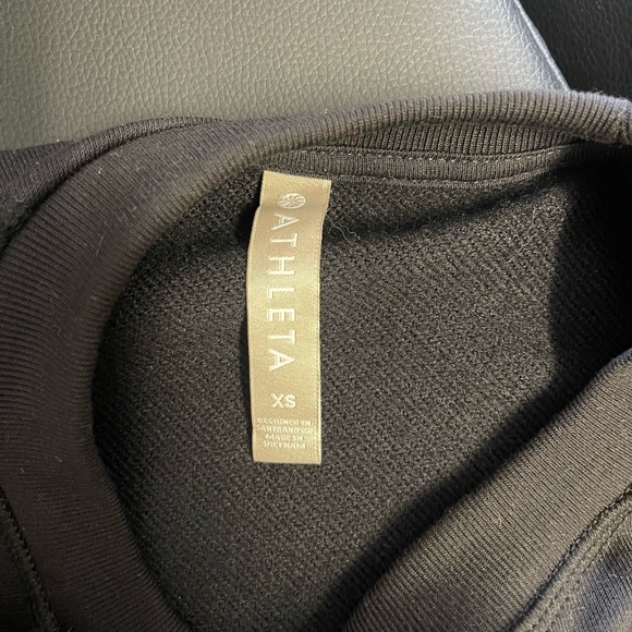Athleta Black Bounce Back Sweatshirt Dress - Size XS - Picture 10 of 11